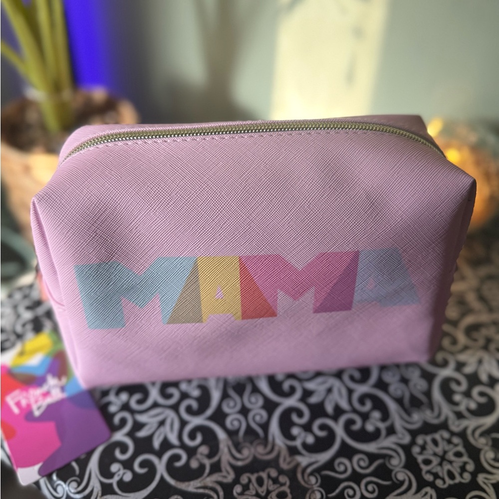 Pink 'MAMA' Cosmetic Bag